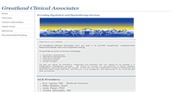 Desktop Screenshot of greatlandclinicalassociates.com