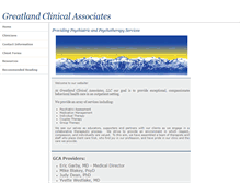 Tablet Screenshot of greatlandclinicalassociates.com